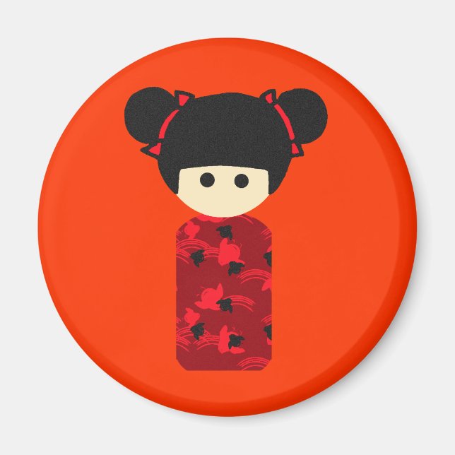 Imã Bright Kokeshi Magnet (Frente)