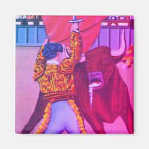 Imã Bright Matador Entra Multidão com Bull