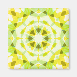 Imã Bright Yellow Green Summer Star Dopamine Art