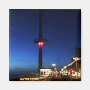 Imã Brighton British Airways i360 à noite