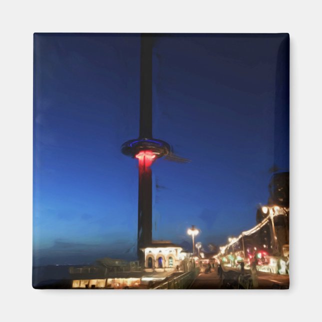 Imã Brighton British Airways i360 à noite (Frente)