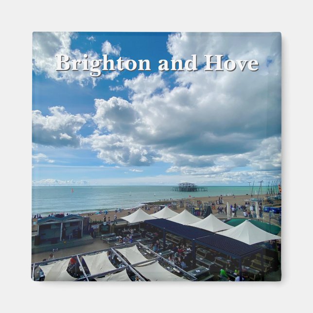 Imã Brighton e Hove Beach no verão (Frente)