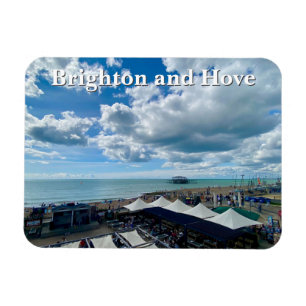 Ímã Brighton e Hove Beach no verão