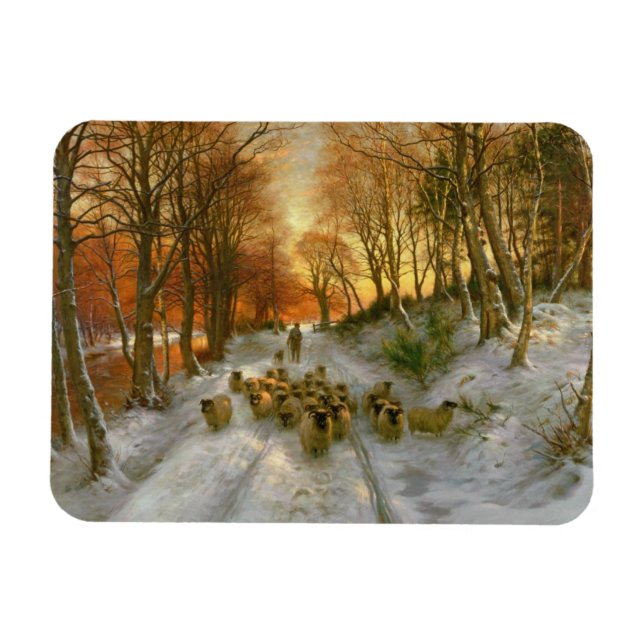 Ímã Brilhado com Pontas das Horas da Noite (Horizontal)