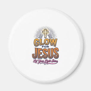 Imã Brilhe por Jesus Deixe Sua Luz Brilhar Desenho Cri