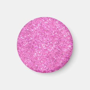 Imã Brilho de Lantejoulas Rosa
