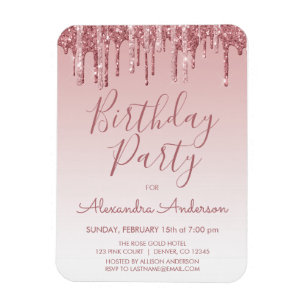 Ímã Brilho Dourado cor-de-rosa da faísca algum