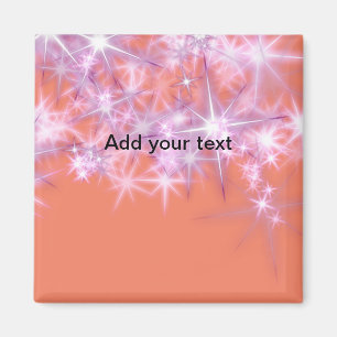 Imã Brilho estrelas simples céu azul adicione seu text