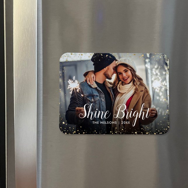 Ímã Brilho | Glitz Faux Glitter Overlay (Criador carregado)