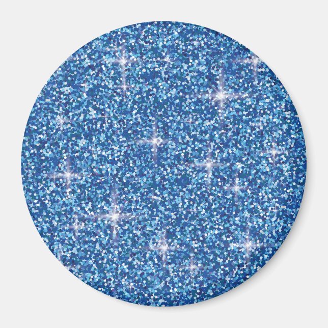 Imã Brilho iridescente azul (Frente)