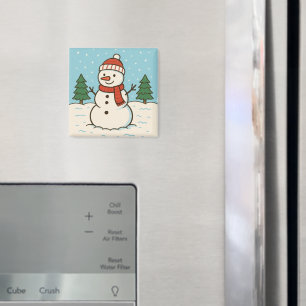 Imã Brincadeira de Neve Fora de Natal
