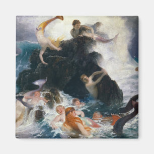Imã Brincadeira dos Nereides, 1886, por Arnold Bocklin