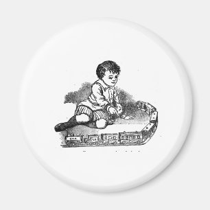 Imã Brincando Com O Comboio