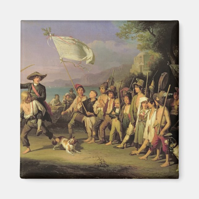 Imã Brincando com Soldados, Revolução Romana de 1848 (Frente)