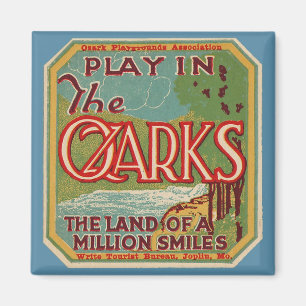 Imã Brincar na terra OZARKS de um milhão de sorrisos