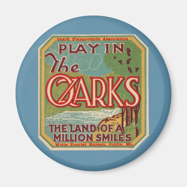 Imã Brincar na terra OZARKS de um milhão de sorrisos (Frente)