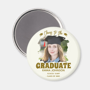 Imã Brinde ao Graduado Nome da Foto Personalizada da F