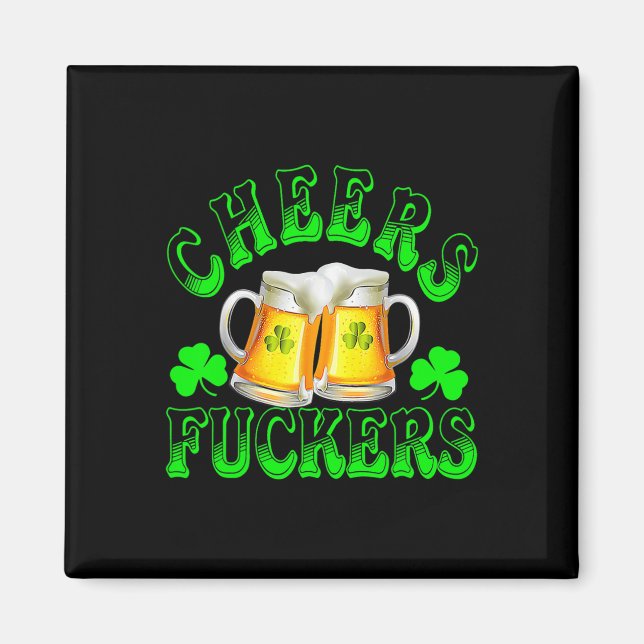 Imã Brindes Ers Engraçado St Patricks Day Bebendo Irla (Frente)