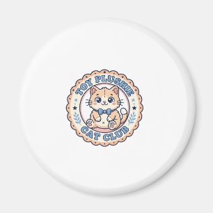 Imã Brinquedo de Pelúcia Gato Camiseta de Gato Fofo De