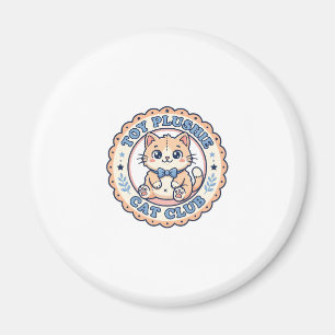 Imã Brinquedo de Pelúcia Gato Camiseta de Gato Fofo De