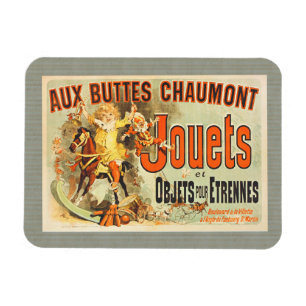 Ímã Brinquedo francês Joets Friends Poster vintage