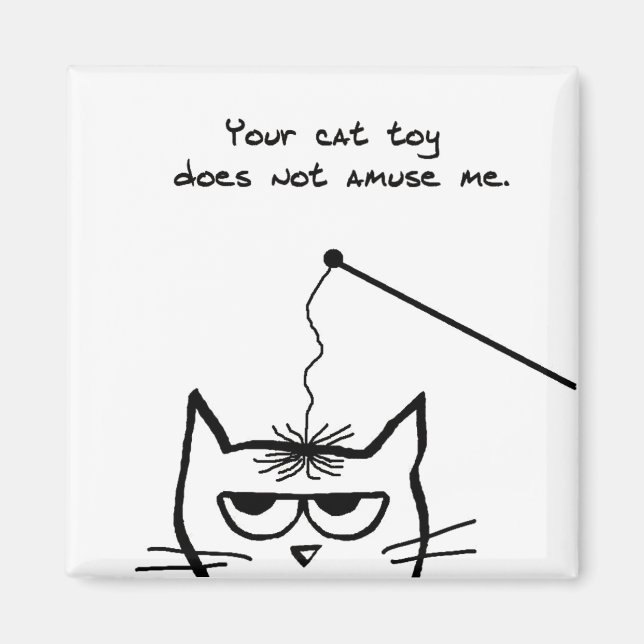 Imã Brinquedos Gato Falhados - Magneta Gato Engraçado (Frente)