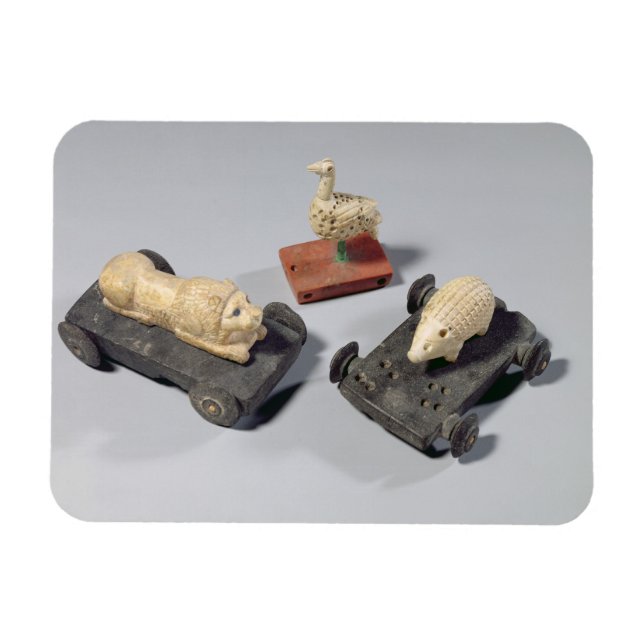 Ímã Brinquedos para crianças: ouriço, leão e pomba, Su (Horizontal)