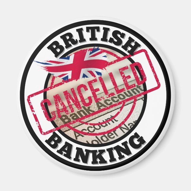 Imã British Banking - Cancelamento de Contas Bancárias (Frente)