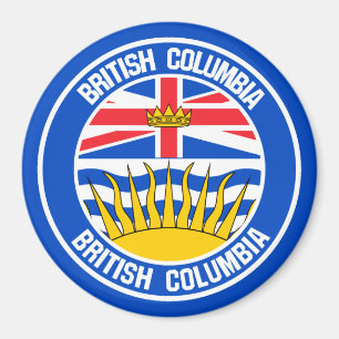 Imã British Columbia Round Emblem