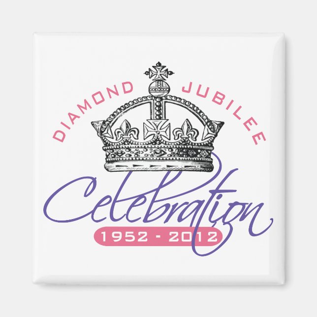 Imã British Diamond Jubilee - Royal Souvenir (Frente)