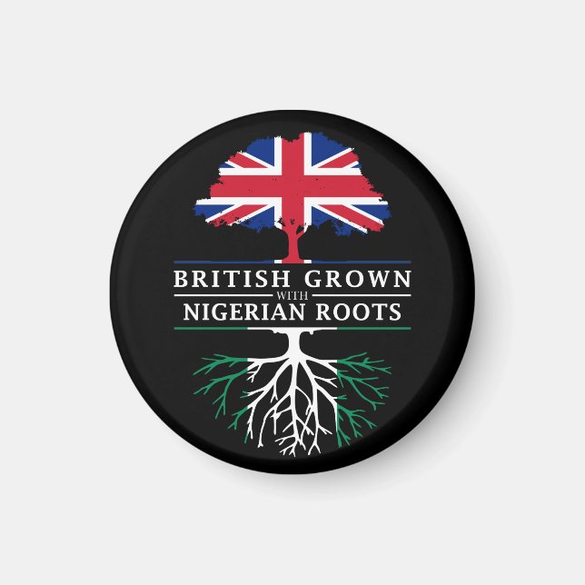 Imã British Grown com Design na Nigéria Roots (Frente)