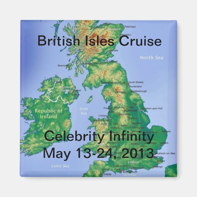 Imã British Isles Cruise Magnet 2013 (Frente)