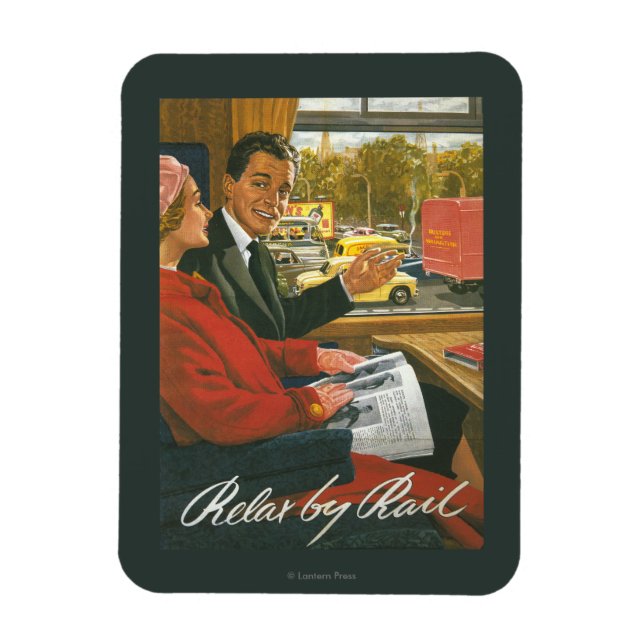 Ímã British Railways Relax by Rail Poster (Vertical)