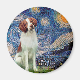 Imã Brittany Spaniel 3 - Noite Estrelada