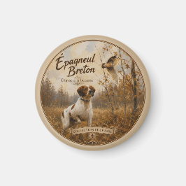 Imã Brittany Spaniel e narceja