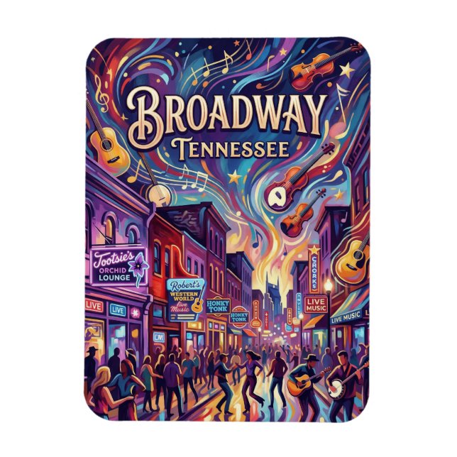 Ímã Broadway Tennessee (Vertical)