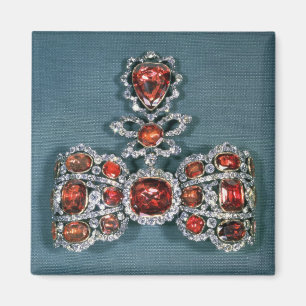 Imã Broche do arco ajustado com brilhante