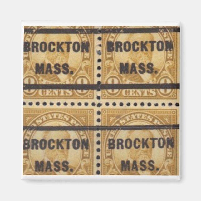Imã Brockton Stamp Magnet 1 (Frente)