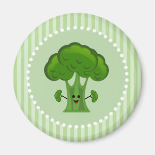 Imã Brócolis Verde Feliz
