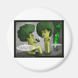 Imã Brocolli Noivo Cartões Engraçados Camisetas Mugs &
