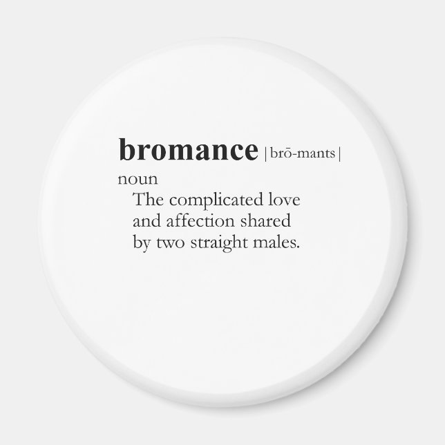 Imã BROMANCE (definição) (Frente)