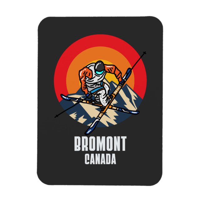 Ímã Bromont Ski Resort Quebec Canadá (Vertical)