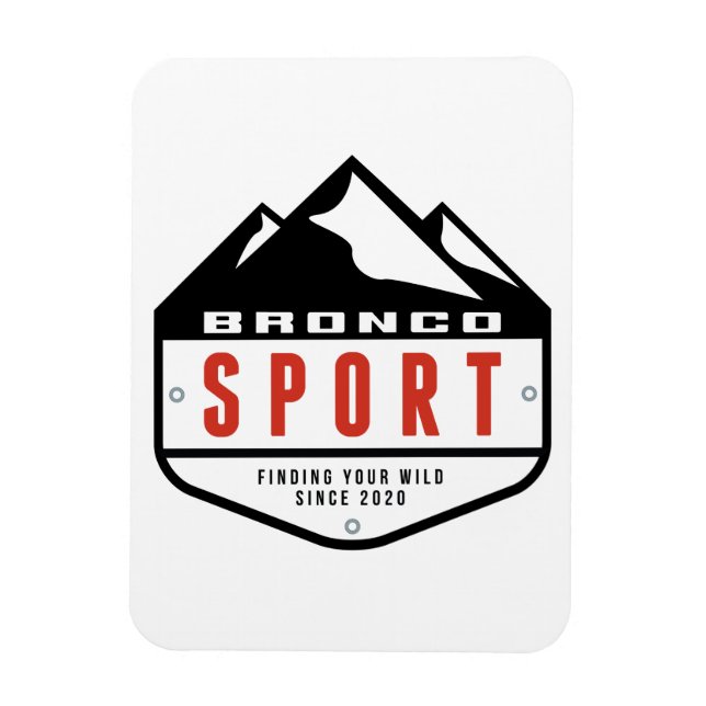 Ímã Bronco Sport forum shield logo n.º 2 (Vertical)