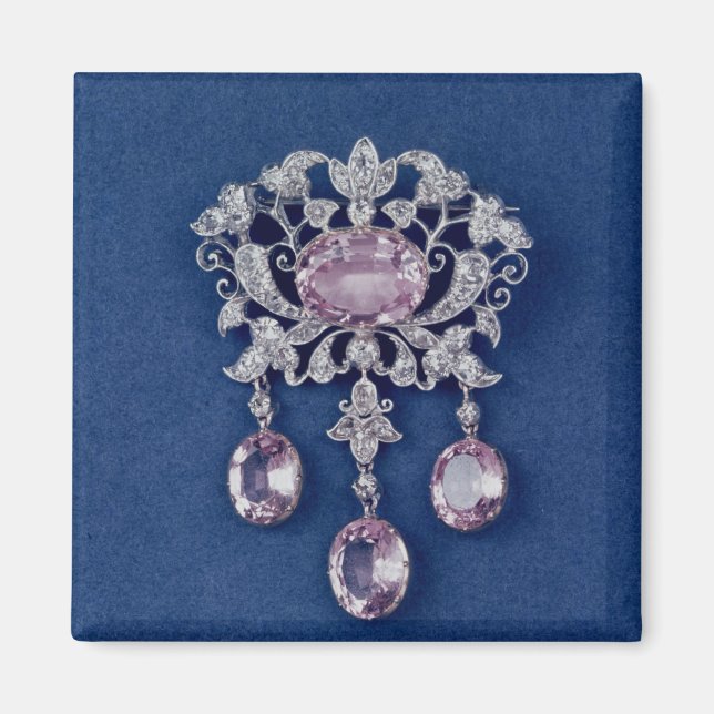 Imã Brooch em forma de flor, c.1780 (Frente)