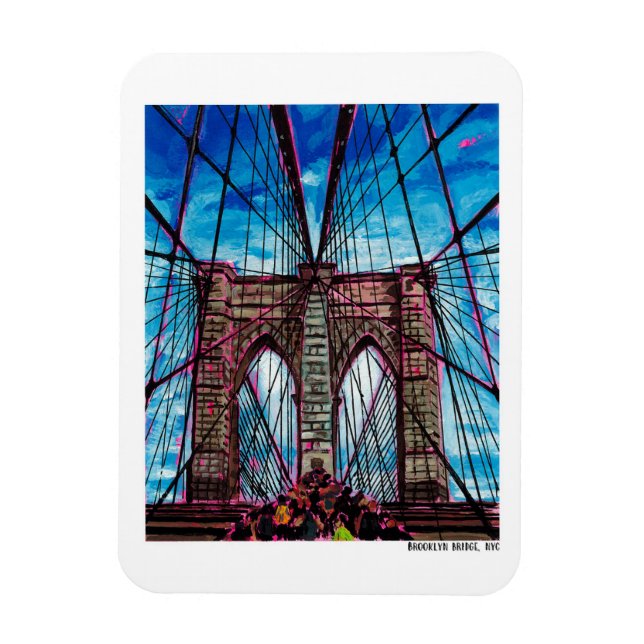Ímã Brooklyn Bridge, NYC Magnet (Vertical)