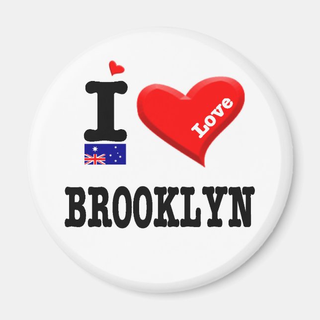 Imã BROOKLYN - Eu Amo (Frente)