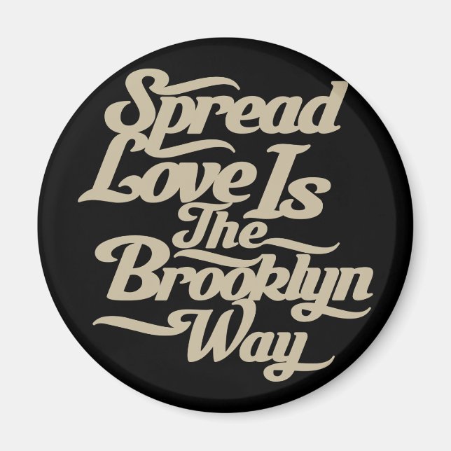 Imã Brooklyn Love Tan (Frente)