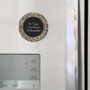 Imã Brown Leopard Animal Sparkle