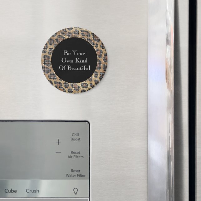 Imã Brown Leopard Animal Sparkle (In Situ (Fridge))