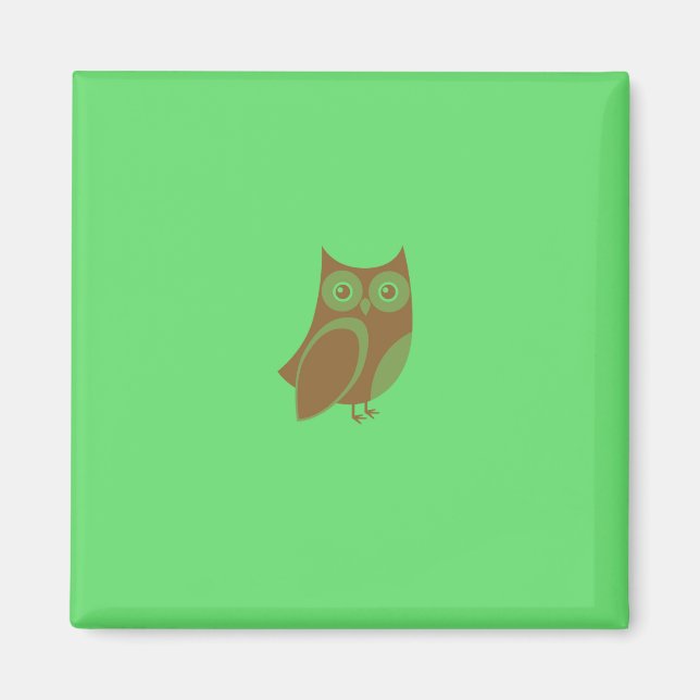 Imã Brown Owl Magnet (Frente)